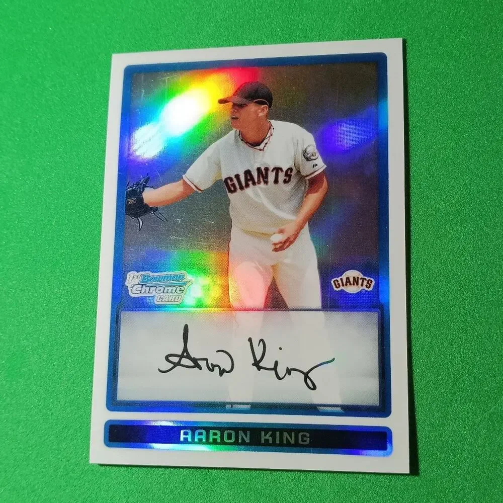 Aaron King  #BCP160 Topps 1st Bowman Chrome Refractor 2009 SSP #/500